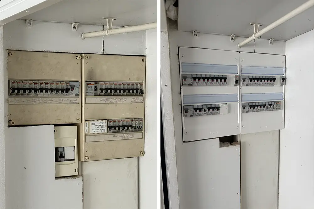 Mise en conformité par un électricien
