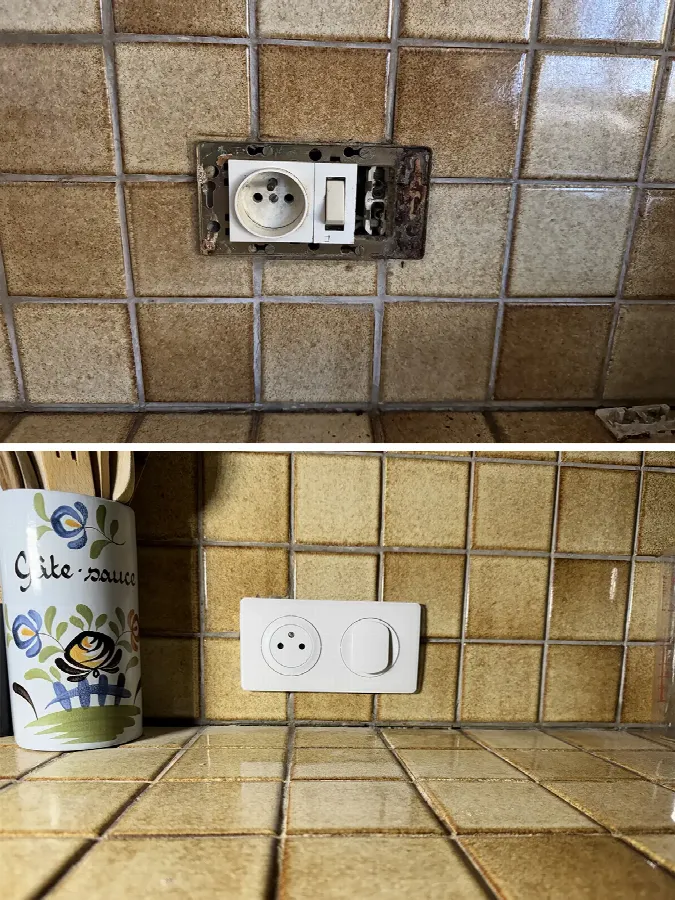 Remplacement de prise électrique