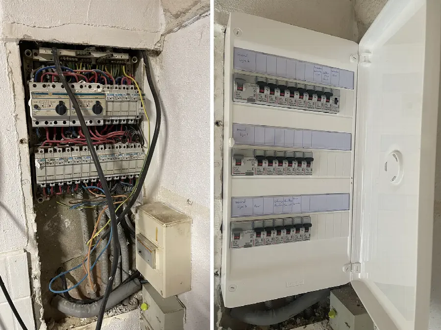 Remplacement de tableau électrique