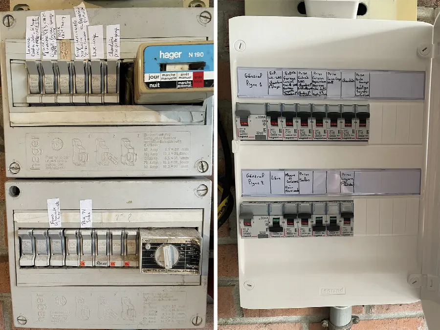 Remplacement de tableau électrique